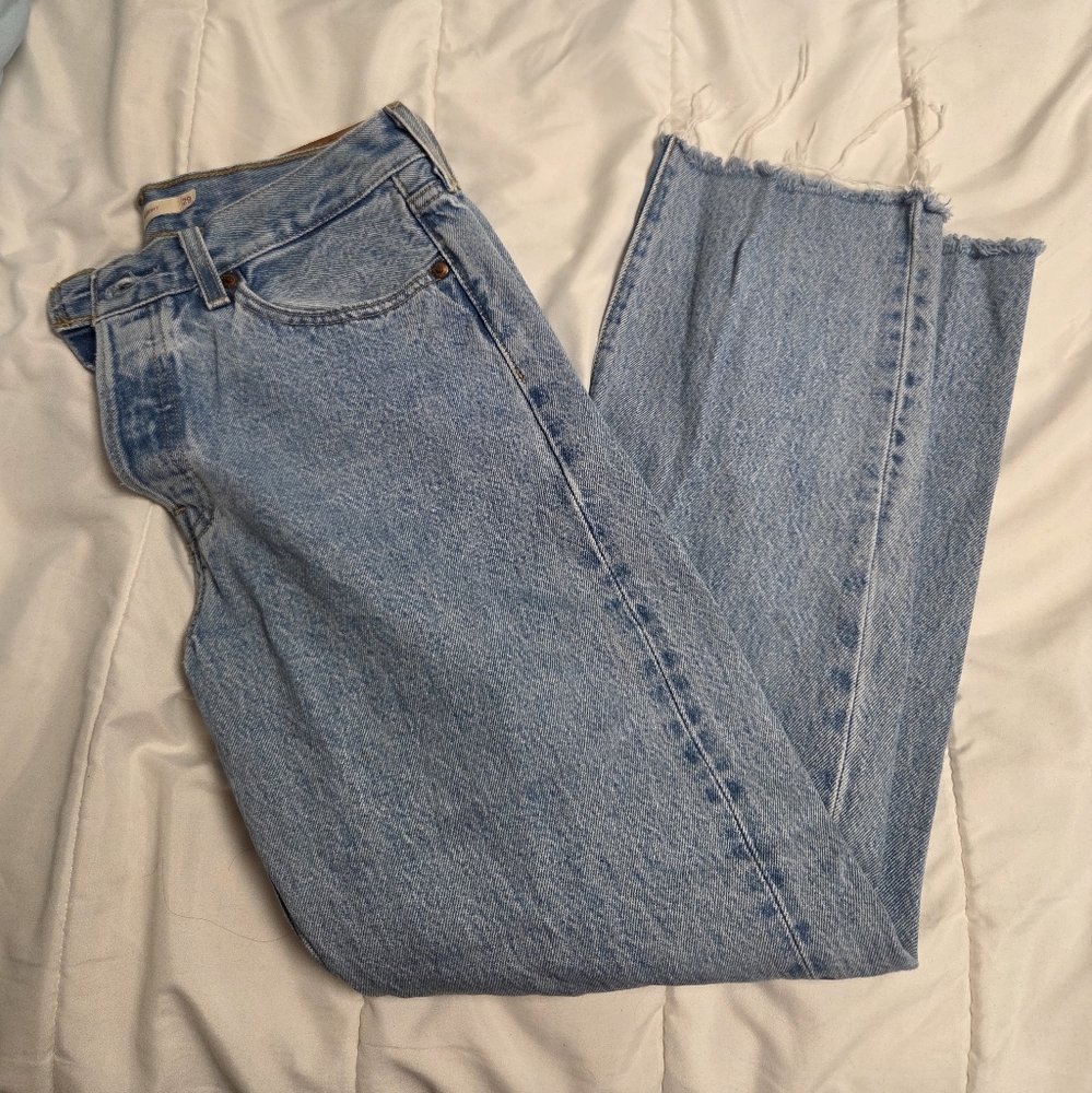 Levi's Light Blue Ankle Jeans